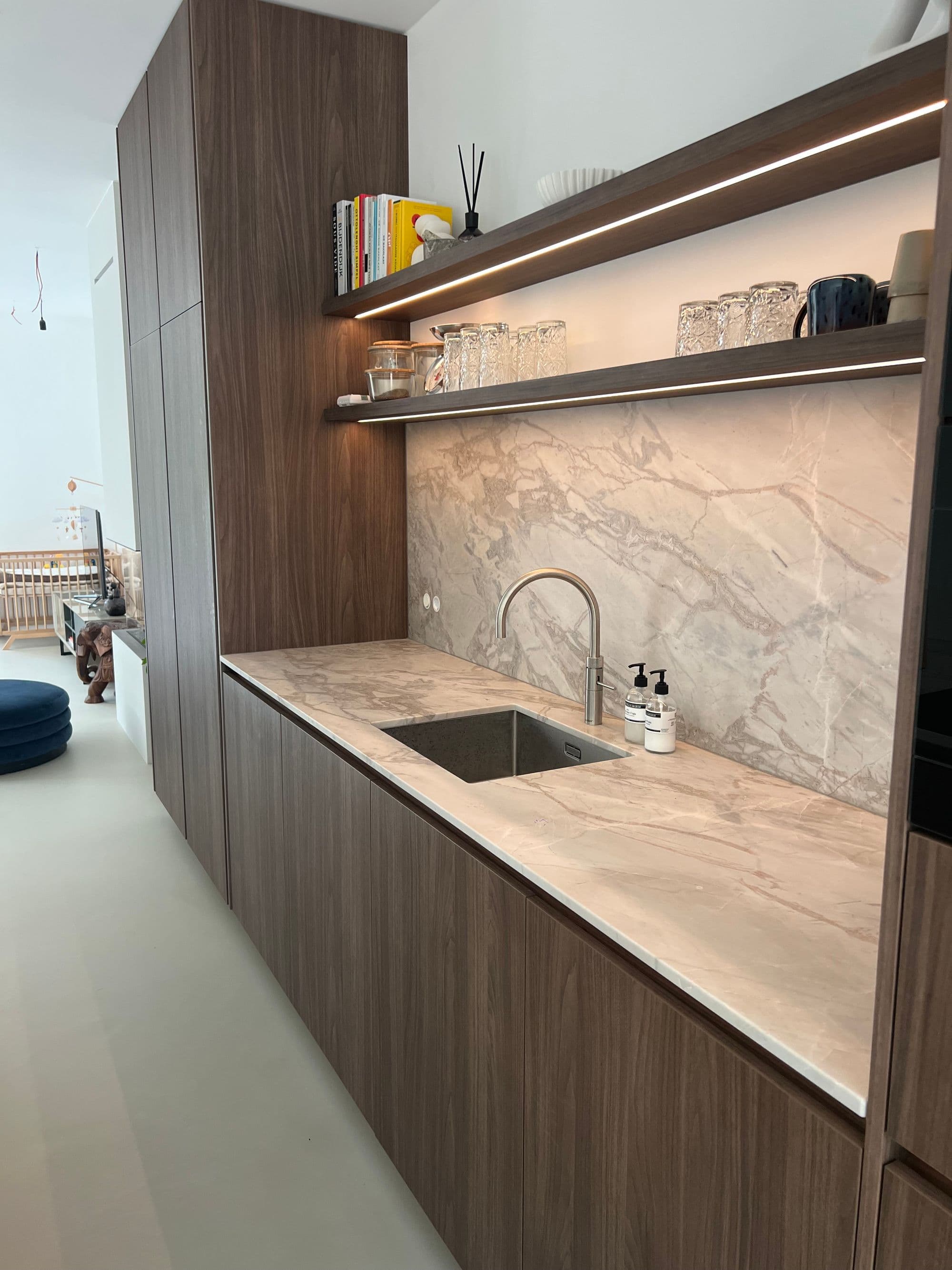 Complete keuken met contrast